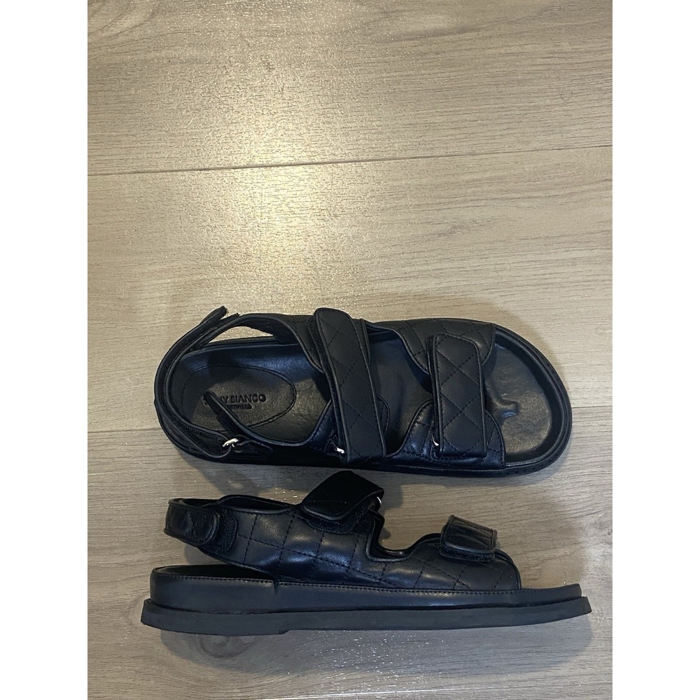 Tony Bianco Hiranni Sheep Napa Sandal Black Leather Sz EU 40 / US 9.5 - Picture 4 of 15